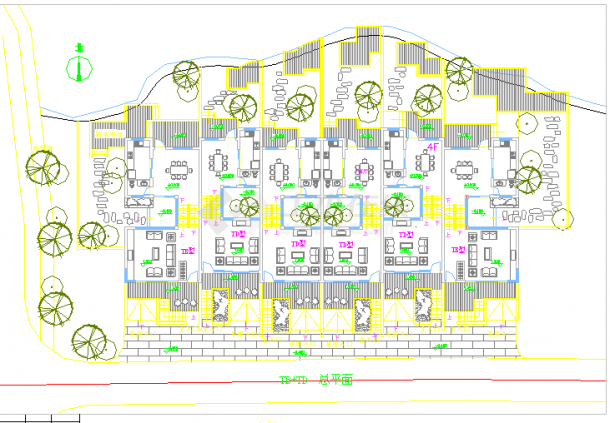 上海黄浦某大型高档综合住宅建筑图（标注详细）-图二