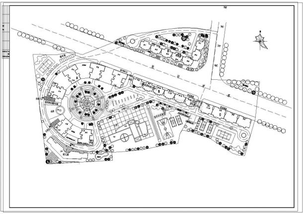 比较详细的8套居住小区整体规划图纸-图二