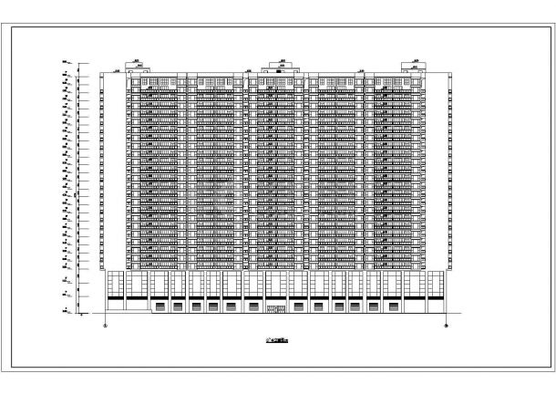 深圳某地27层框架剪力墙结构住宅建筑设计施工图纸-图一