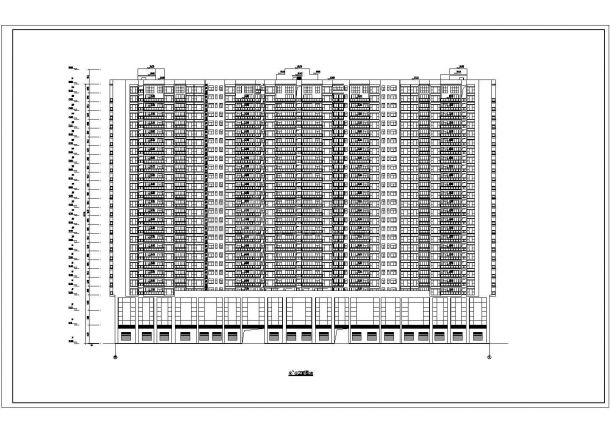 深圳某地27层框架剪力墙结构住宅建筑设计施工图纸-图二