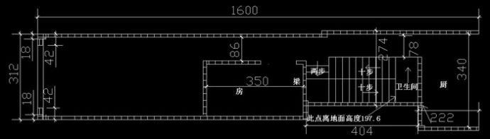 窄房屋平面规划图_图1