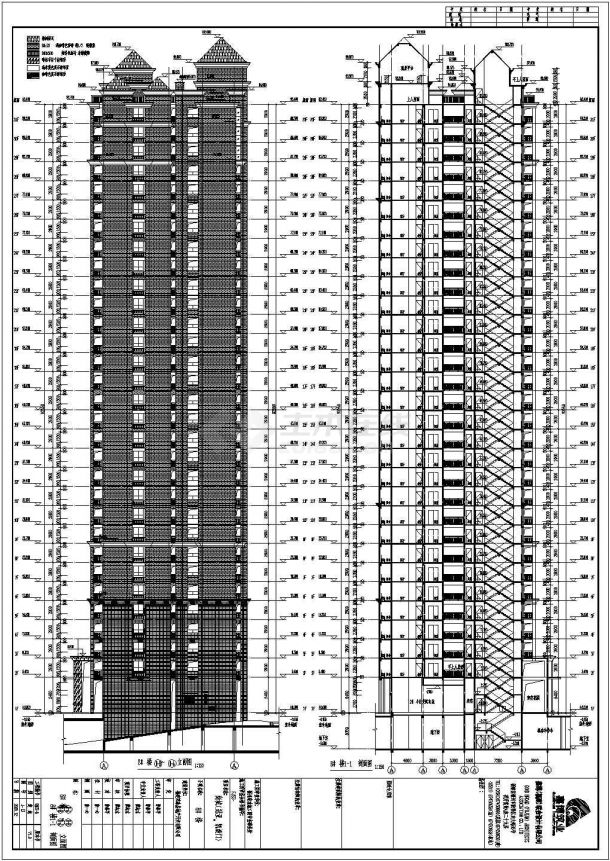 某地31层剪力墙结构高层住宅建筑设计施工图纸-图二