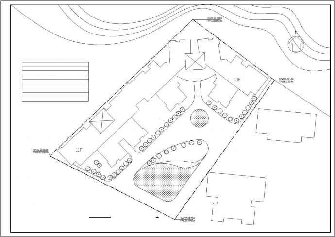 比较完整的住宅楼小区建筑规划设计图_图1