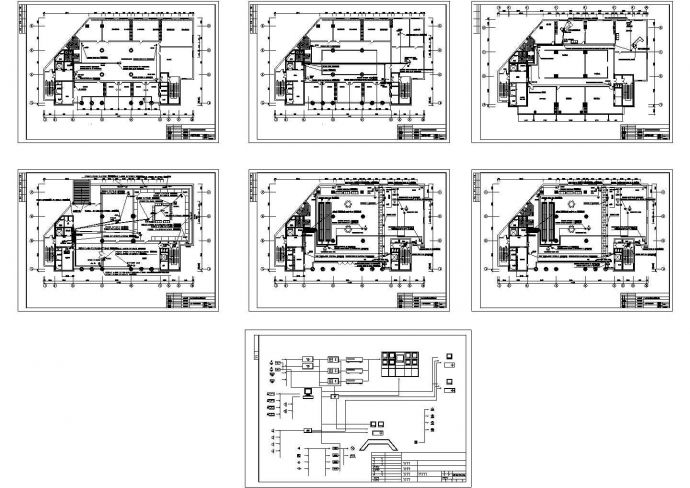 监控系统布线CAD图_图1