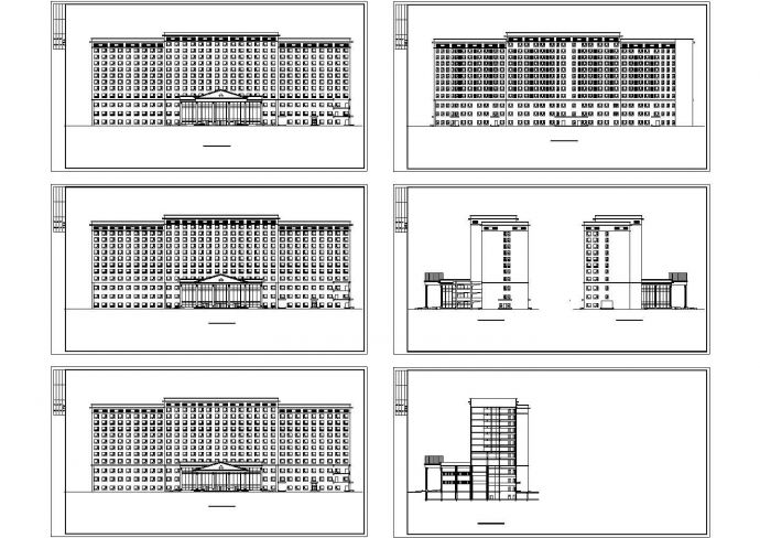 五星酒店公共建筑部分CAD图纸_图1