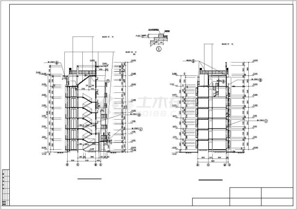 精美详细的住宅楼建筑施工图（共10张）-图二