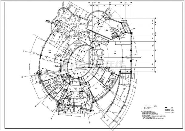 某市英式别墅石材建筑施工图（共12张）-图二