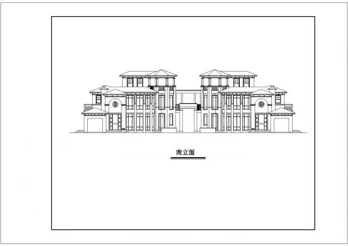 最新整理的三层别墅建筑方案图（标注详细）_图1