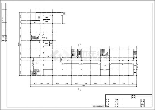某地区中学教学楼建筑平面设计方案图纸-图二
