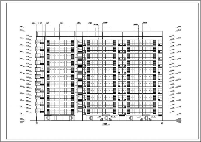 某地11层剪力墙结构商住楼建筑设计施工图_图1
