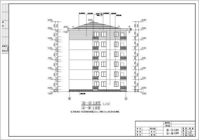 某地六层框架结构住宅建筑设计施工图_图1
