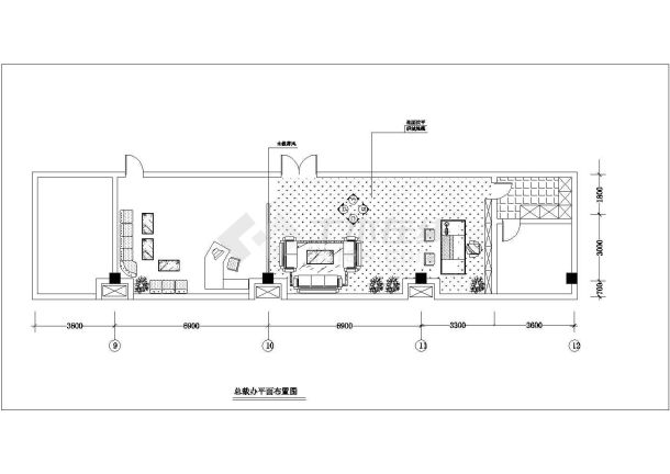 某地大型办公楼全套装修图纸（共18张）-图二