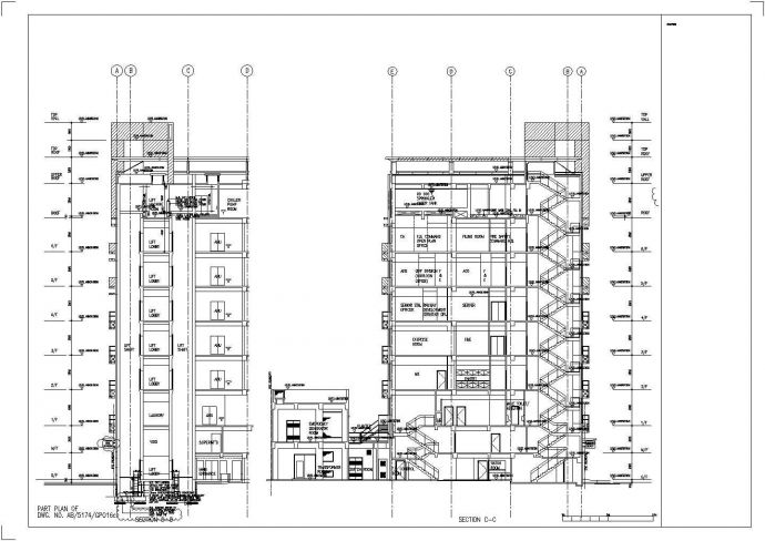 6层传染病医院建筑方案设计建施cad图纸_图1