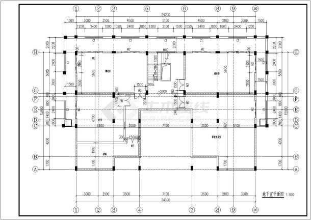 某地二层框架结构别墅楼建筑设计方案图-图二