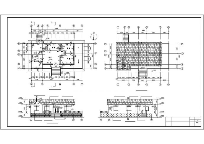 某地小型单层平房建筑施工图（共3张）_图1