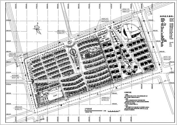 178881.79平方米青海别墅小区总平面施工cad图纸-图一