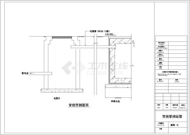 旱喷泉喷水池工程施工图纸（全套）-图二