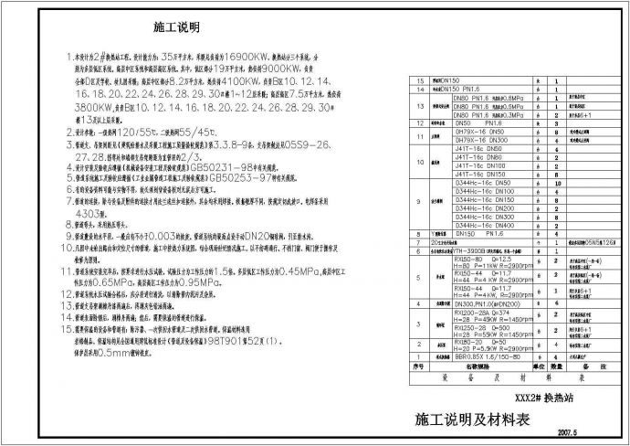 分高、中、低区供暖的换热站全套图纸_图1