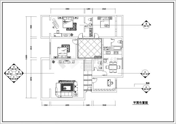 颐和花园家装设计方案图（共6张）-图二