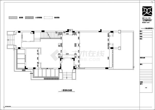 某地大型联体别墅欧式风格装修设计图（含效果图）-图二