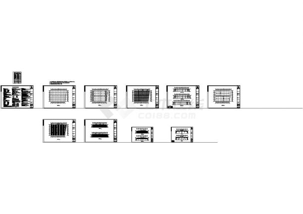 厦门42米跨单层钢结构厂房工程CAD图纸-图一