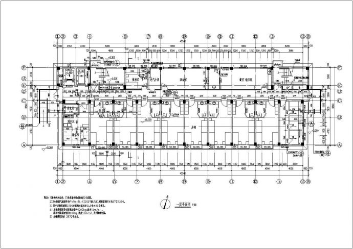 某地五层框架结构福利院建筑设计施工图_图1