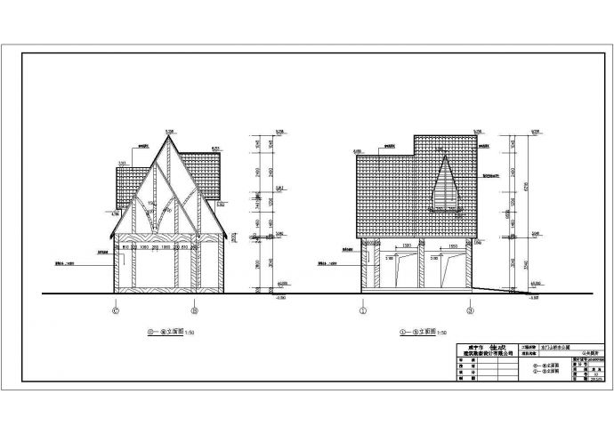 某地区单层框架结构厕所建筑设计方案图纸_图1