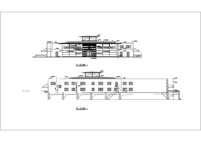 某地一层框架结构上海大众汽车4S店建筑设计施工图_图1
