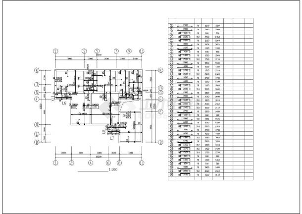 某地详细实用的二层别墅建筑结构施工图 -图一