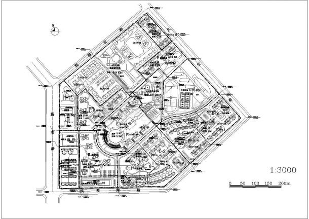 最新整合15套经典居住小区规划设计图纸-图二