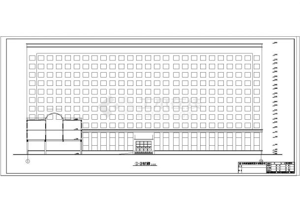 某地十一层框架结构医院建筑设计方案图纸-图一