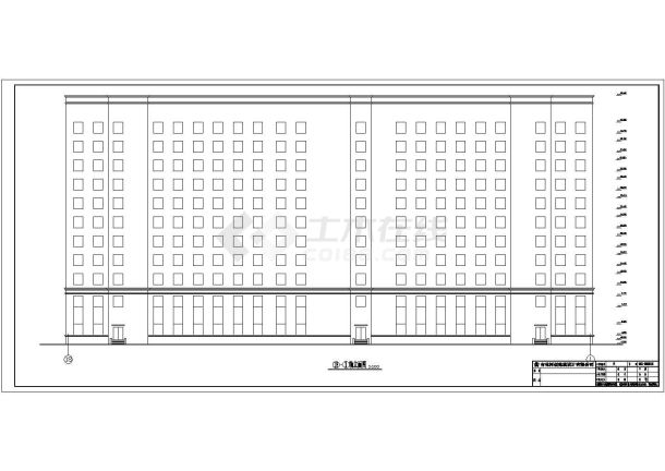 某地十一层框架结构医院建筑设计方案图纸-图二