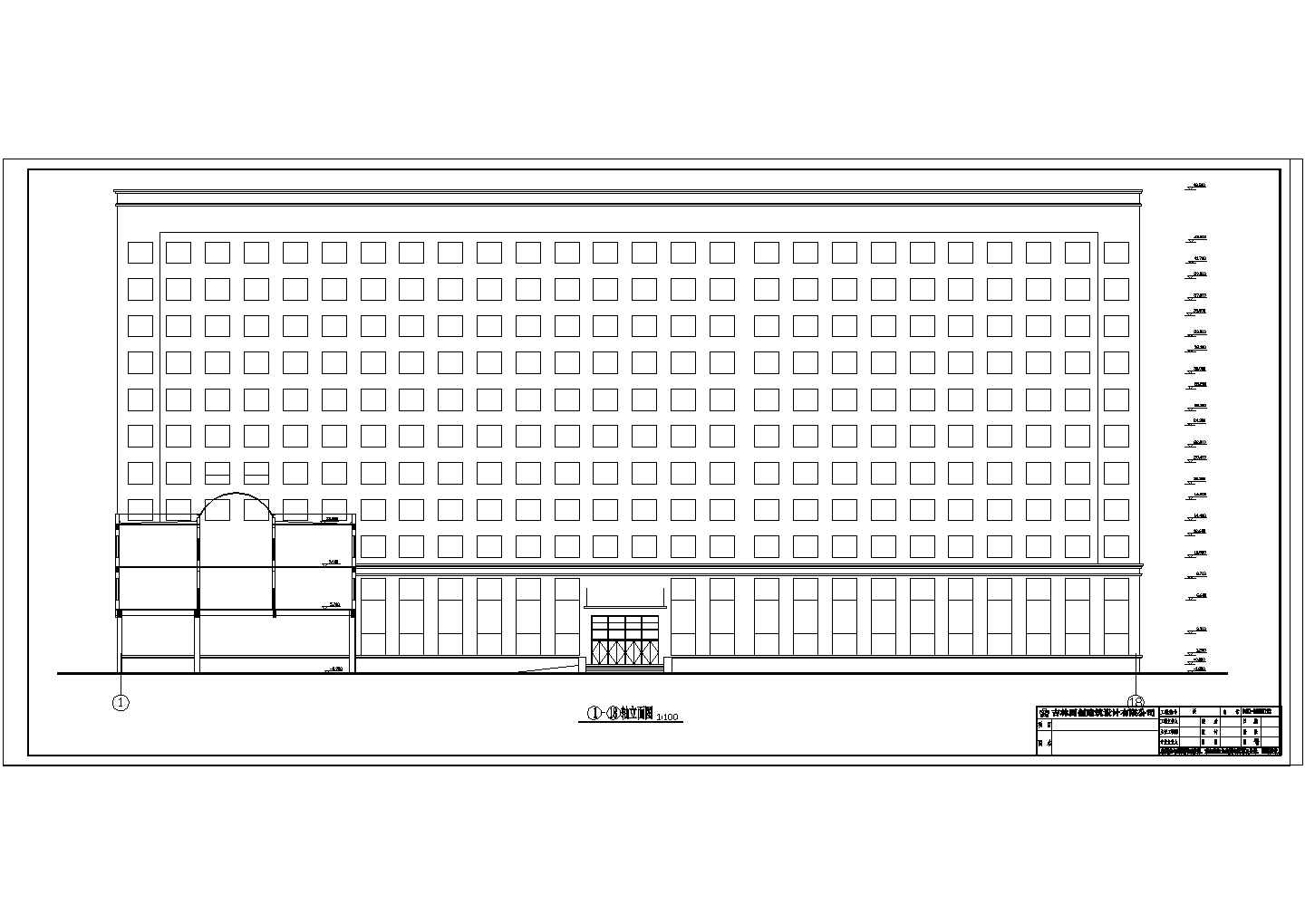 某地十一层框架结构医院建筑设计方案图纸