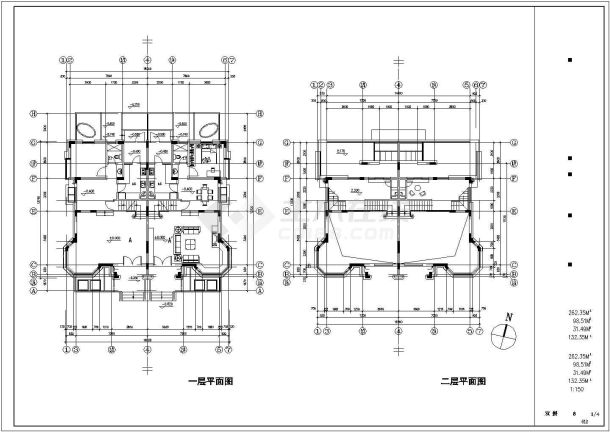 某地小型三层城市经典别墅建筑设计方案图-图一