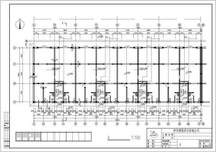 某地大型详细实用的住宅楼建筑施工图 _图1