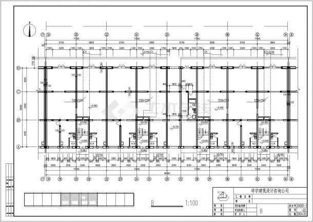 某地大型详细实用的住宅楼建筑施工图 -图二
