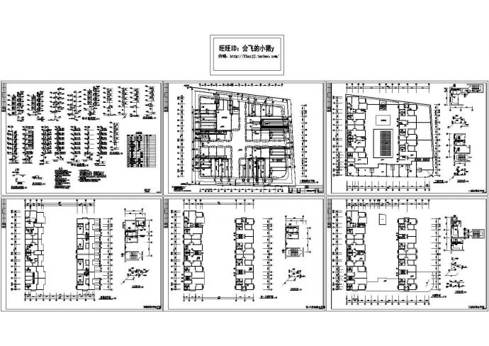 某 6+1阁楼层(1梯2户5单元)11型住宅楼给排水设计cad施工图（含设计说明）_图1