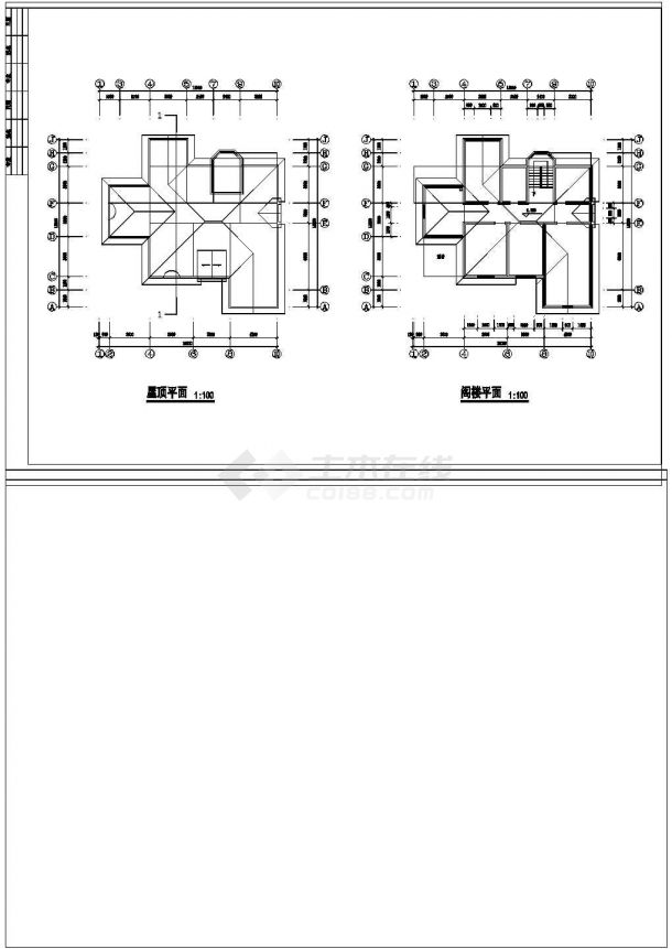 某地小型简单的二层单体别墅建筑方案图 -图二