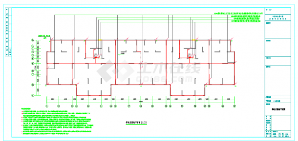 某十一层住宅楼电气图纸CAD-图一