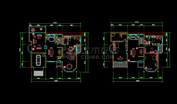 比较详细的二层别墅全套建筑施工图纸-图二