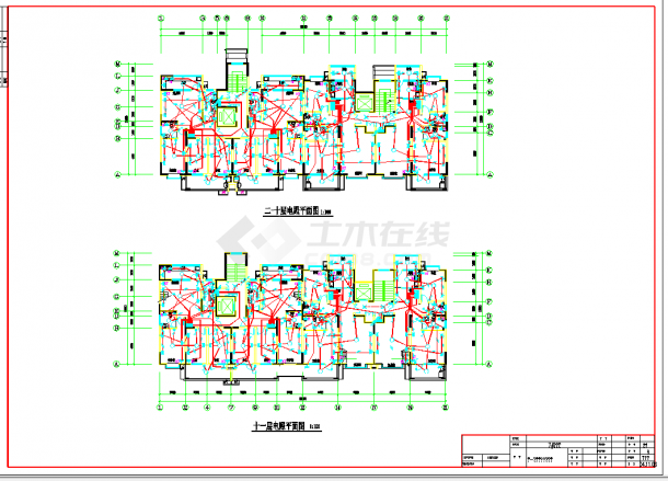 山东某住宅楼电气图纸-图二