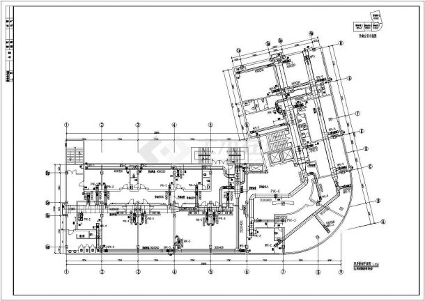 某市5层歌厅的防排烟管路设计施工图-图二