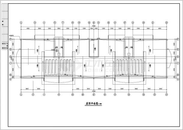 某地大型实用六层住宅楼建筑扩初图 -图一