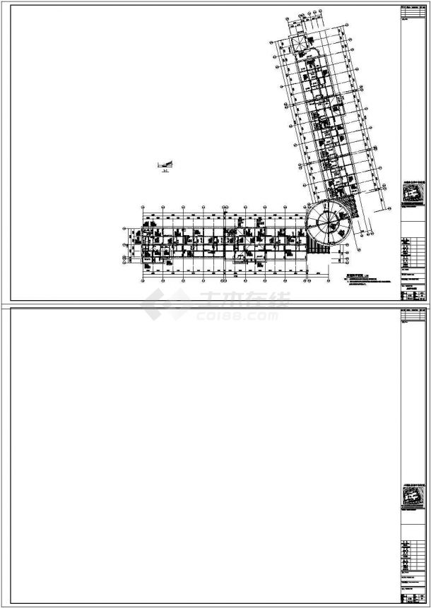 某地地上2+1层混凝土框架结构商业街结构施工图-图二