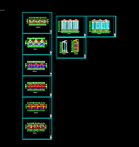 某地现代欧式十层住宅建筑方案设计图（共9张） _图1