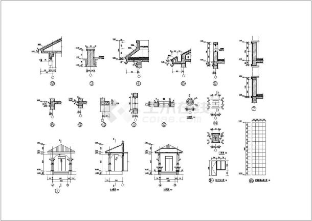 简单的三层别墅建筑图纸（含设计总说明）-图二