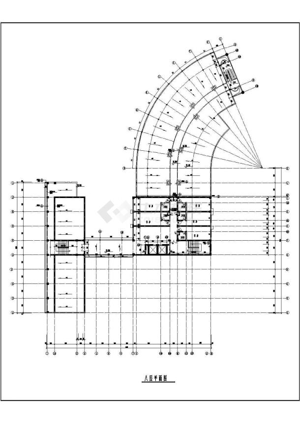 某地大型酒店建筑全套设计图（共15张）-图二