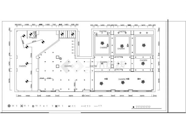 某地大型酒店设计建筑CAD平面施工图-图二