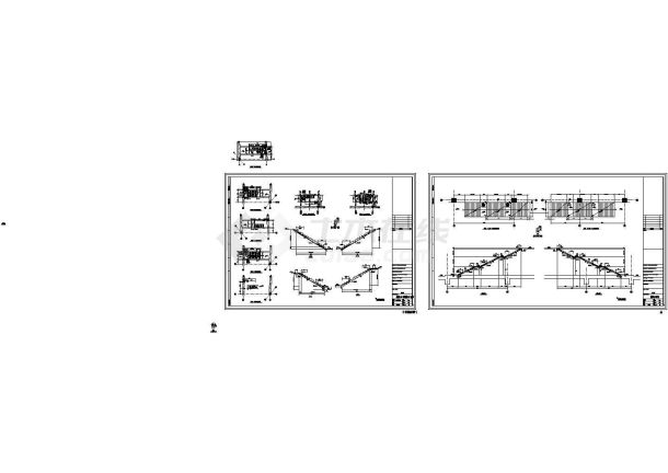 大型钢桁架结构交通枢纽站结构施工图（含建施、幕墙）-图二