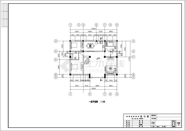 某地豪华三层私人小别墅建筑结构方案图-图二